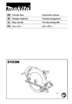 GB Circular Saw Instruction manual ID Gergaji Lingkaran VI Maùy