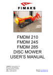 Rotary Disc Mower User`s Manual
