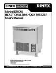 Model DBC45 BLAST CHILLER/SHOCK FREEZER User`s Manual