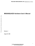 M68360QUADS Hardware User`s Manual