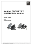 manual trolley ex instruction manual rptc 10000