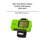 Wrist Type GPS for Outdoor Training / GPS Receiver GH