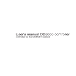 User`s manual DD6000 controller