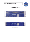 Adash A3716 ffl User`s manual