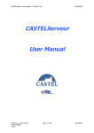 CASTELServer User Manual