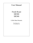 User Manual Fresh Roast SR500 SR300