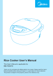 Rice Cooker User`s Manual