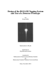 Design of the BGO-OD Tagging System and Test of a Detector