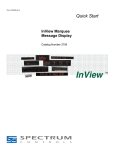 27006-QS001D-EN-P, InView Marquee Message Display Quick Start