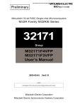 M32171F4VFP M32171F3VFP User`s Manual Preliminary