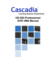 HD-SDI Professional DVR VMS Manual