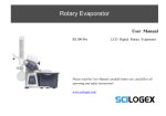 SCILOGEX RE100-Pro Rotary Evaporator manual