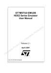 ST7MDTU2-EMU2B HDS2 series emulator user manual - Digi-Key