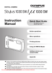 Olympus Mju 1030 SW User Guide Manual