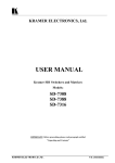 USER MANUAL - Kramer Electronics