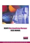 User Manual - REACH Merchandising Manager, Garment Product