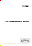 User and reference manual