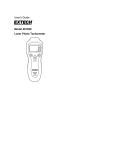 Extech 461920 Mini Laser Photo Tachometer Counter