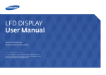 LFD DISPLAY User Manual