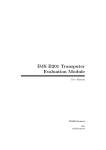User Manual - IMS B201 Transputer Evaluation Module