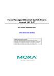 Moxa Managed Ethernet Switch User`s Manual