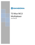 T3 Mux M13 Multiplexer User Manual