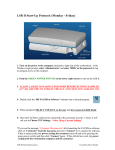 LSR II Start-Up Protocol: (Monday