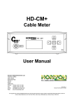 HD-CM Plus Manual - Horizon Global Electronics Ltd