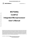 MCF5206e ColdFire Integrated Microprocessor User`s Manual