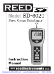 Reed Instruments SD-6020 User Manual (English)