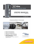 X-13s Users Manual