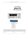 Lake Shore Model 475 Gaussmeter Manual