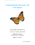 Unified Butterfly Recorder: iOS Final Report