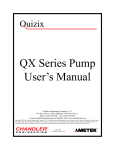 QX Series User`s Manual