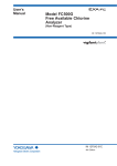 Model FC500G Free Available Chlorine Analyzer (Non