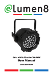 36 x 4W LED Alu CW/WW User Manual