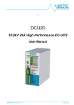 12/24V 20A High Performance DC-UPS