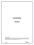 eTaxPortal Admin User Manual