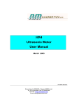 HR4 Ultrasonic Motor User Manual March 2005