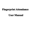 Fingerprint FingerprintAttendance Attendance User Manual