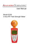 Anaheim Scientific E200 3-Axis RF Field Strength Meter