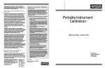 Portable Instrument Calibration