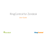 RingCentral for Zendesk User Guide