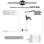 RIPTIDE TRANSOM MOUNT MOTORS CE Master User Manual for