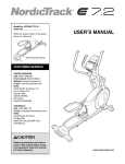 USER`S MANUAL - Icon Heath & Fitness