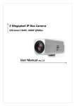 User Manual ver.1.0 2 Megapixel IP Box Camera