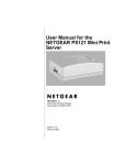 User Manual for the NETGEAR PS121 Mini Print Server