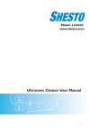 Ultrasonic Cleaner User Manual