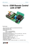 TDG140 - GSM Remote Control with DTMF