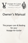 Owner`s Manual - Voyage Air Guitar